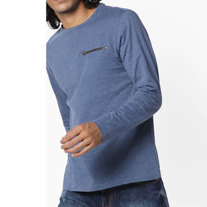 T-shirt en twill respirant à manches longues pour homme, style streetwear confortable, personnalisable, prix usine – Meilleures ventes - Product Image 1