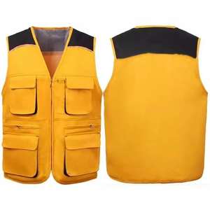 Gilet réfléchissant de sécurité haute visibilité de haute qualité Gilet de sécurité Gilet réfléchissant Gilets de circulation orange - Product Image 4