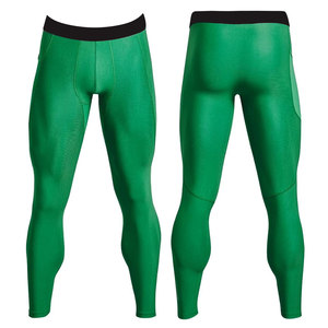 Ropa activa de color sólido para hombre, medias de compresión de secado rápido, pantalones deportivos elásticos, mallas para hombre - Product Image 3
