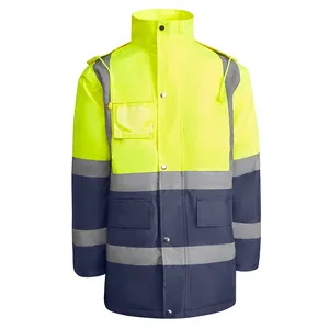 Parka ad Alta Visibilità Merak, Impermeabile Promozionale per Merchandising - Product Image 4