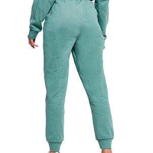 Plain Oversized Custom Logo Design Embroidery Printed Women Tracksuits Pullover Fleece Material Quick Dry Woman Winter Tracksuit - Product Image 5