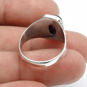 Exclusive Designer 925 Solid Sterling Silver <b>Rings</b> Oval Cut Natural Tourmaline Gemstone <b>Chunky</b> Handmade Birthstone <b>Rings</b> for Her - Product Image 3