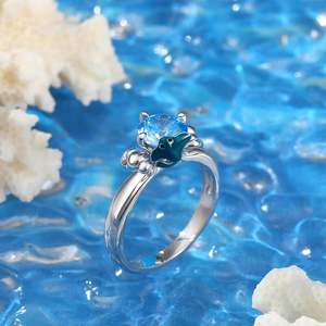 แหวนเงินแท้ทรงกลม Jeulia Hug Me Devil Fish ชุบโรเดียมอย่างดี - Product Image 6