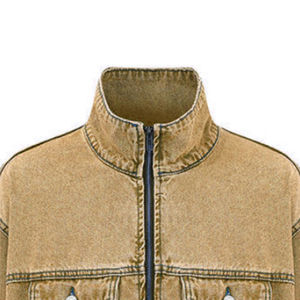 Vente en gros de veste en jean élégant pour hommes hiver chaud personnalisation haut tendance bouton coupe-vent Patchwork - Product Image 3