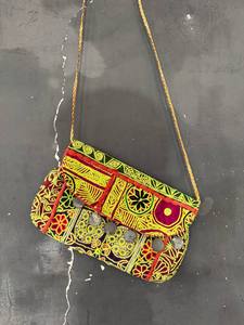 100% Cotton Bohemian Vintage Designer Banjara <b>Bags</b> Embroidered Mirror Work Handmade Clutch <b>for</b> Summer <b>Women's</b> <b>Bucket</b> <b>Bag</b> - Product Image 5
