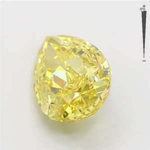 2.28 carats fantaisie jaune poire coupe laboratoire diamants synthétiques en vrac HPHT/CVD IGI certifié Aniva LG551 pour la fabrication de bijoux - Product Image 2