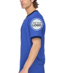 Camiseta informal para hombre de 100% algodón y fibra de bambú con cuello redondo suave y 180 gramos Jersey liso teñido de longitud corta - Product Image 2