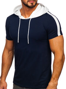 Oem Premium Quality Men <b>Short</b> <b>Sleeve</b> <b>Hoodies</b> With Custom Vintage Basics Cotton Blended <b>Short</b> <b>Sleeve</b> <b>Hoodies</b> For Men - Product Image 3