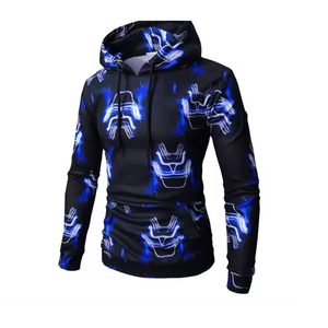 Nouvelle collection printemps, sweat à capuche unisexe à impression numérique 3D, 100% polyester, doublure respirante à séchage rapide, vêtements décontractés tendance - Product Image 6