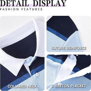 Camisa Polo de Golf Lisa de Alta Calidad con Diseño Personalizado al por Mayor para Hombre, Informal, Elegante, Bordada, Cargada por Dress Sports - Product Image 3