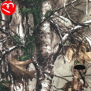 Max 4 Realtree Camouflage Tissu PE Enduit Imprimé Grande Feuille Arbre Camo Aveugle Imperméable Respirant En Plein Air Chasse Costume Manteau - Product Image 1