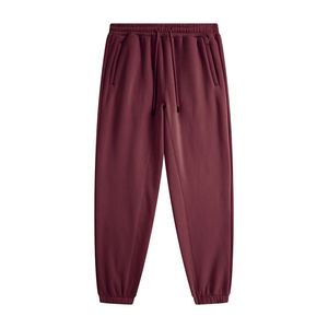 Pantalon de survêtement unisexe décontracté taille haute/moyenne Jogging 100% coton pantalon de survêtement en tissu pour l'entraînement pantalon de survêtement en gros - Product Image 6
