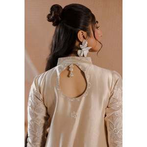 Ladies Lightweight Quilted <b>Leather</b> <b>Blazer</b> <b>Jacket</b> with Pearl Embellishments - Product Image 5