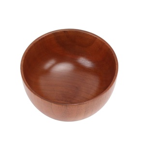 Cuenco de madera rústico natural para ensalada, frutas, aperitivos, pasta, cocina de granja, vajilla decorativa natural hecha a mano para servir - Product Image 1