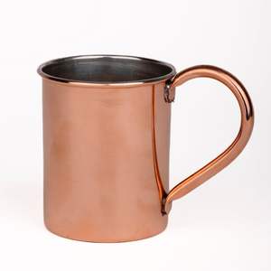 Fabricant de tasses en cuivre pur pour boire des tasses en cuivre de grande taille de 11 oz avec sac de pochette en tissu organique - Product Image 2