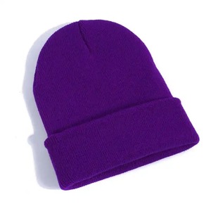 Gorro Unisex de lana para otoño e invierno, gorro de punto suave y cálido para hombre y mujer, gorro de calavera sólido, gorros de esquí, gorros de colores - Product Image 1