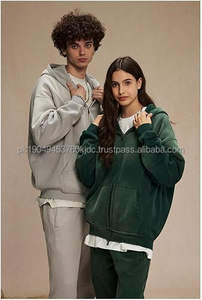 Sweat-shirt à capuche zippé pour femme, manches longues, épaules tombantes, ample, vêtement d'extérieur - Product Image 4