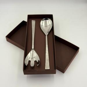 Vente flash : Ensemble de couverts de service pour salade en acier inoxydable, cuillère et fourchette, ustensiles de service de luxe, décoratifs - Product Image 6