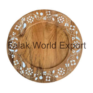 Plateau de service rectangulaire de haute qualité fait à la main pour le thé et le café, en bois massif, pour la maison et les restaurants, directement par FWE - Product Image 5