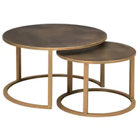 Table d'appoint en bois massif au design unique, écologique, traditionnelle et antique, avec rangement et structure métallique pour salle à manger et chambre à coucher