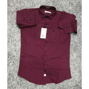 Camisas sólidas para hombre de alta calidad, ropa informal, Camisa de algodón pesado disponible a precio mayorista del exportador indio - Product Image 5