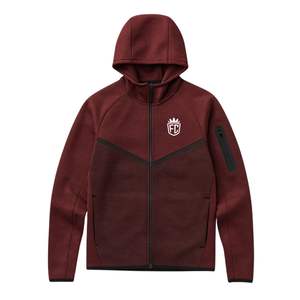 Giacca con Cappuccio Tech Fleece Windrunner da Uomo con Zip Intera, Rosso Cremisi, Leggera, Calda, per Allenamento Atletico, Abbigliamento Sportivo Premium - Product Image 1