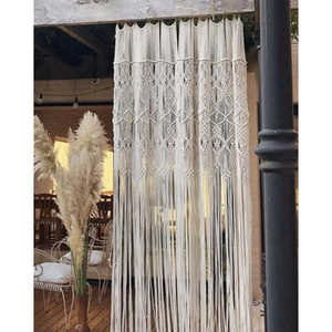 Hermosa Decoración de Pared de Macramé, Elegantes Cortinas y Cenefas, Cortina de Pared - Product Image 1
