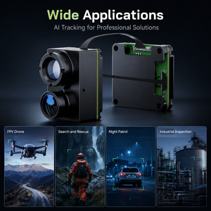 โมดูลติดตามอัจฉริยะ FPV AI กล้องถ่ายภาพความร้อนและแสงที่มองเห็นได้สำหรับโดรน UAV พร้อมระบบจดจำวัตถุ - Product Image 4
