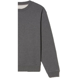 Sweat-shirt à col rond en molleton tricoté 100 % coton de qualité supérieure pour homme, écologique, respirant, avec logo imprimé en relief sur le devant - Product Image 5