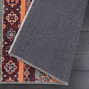 Tapis Kilim Netline Home Depot RW1004 Multicolore Tribal Oriental avec Rayures Géométriques Lavable en Machine pour Salon - Product Image 5