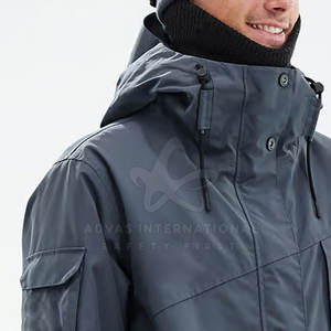 แจ็กเก็ตสกีสำหรับผู้ชายเสื้อแจ็คเก็ตขนแกะมีซิปปิดคอตั้งระบายอากาศได้ดีสำหรับผู้ใหญ่ใช้งานกลางแจ้ง - Product Image 4