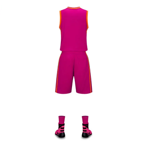 Ensemble d'uniformes de basket-ball réversibles personnalisés respirant grande taille sport portez votre propre équipe - Product Image 3