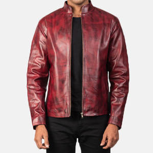 Chaqueta de cuero de motocicleta para hombre con abrigo de PU con cremallera de color sólido estilo informal para otoño y primavera chaqueta para hombre envío DDP - Product Image 1