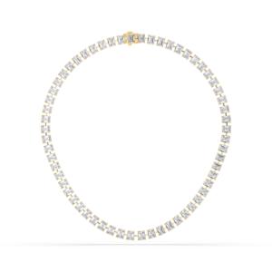 30. Collar de tenis de diamante de corte esmeralda graduado de moissanita de 1/2 quilates para su plata de ley - Product Image 2