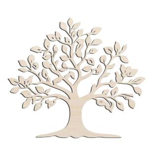 Ornement d'arbre de Noël flocon de neige en bois découpé au laser décoration suspendue en bois non fini pour les vacances et la décoration intérieure - Product Image 6