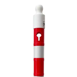 10-Piece Reflective Buoy Delineator <b>Post</b> 110 X 8 cm White Reflective Tape for Roadway & Traffic Safety - Product Image 3