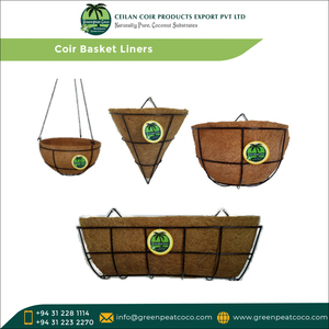 Exportateur mondial vendant 100% revêtements de panier en fibre de coco en fibre de coco naturelle et en latex pour planter des fleurs végétales - Product Image 3