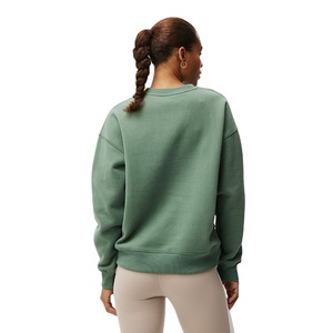 Haute qualité tricoté avant goutte épaule femmes Slim Fit cou hivers lourds porter coton polaire à manches longues sweats - Product Image 6