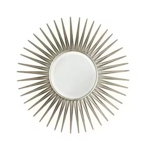 Espejo de pared con marco de Metal de lujo, espejo decorativo moderno para sala de estar, dormitorio, baño, decoración del hogar - Product Image 2