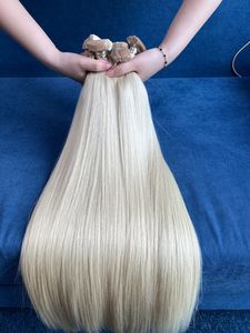 Rubio y negro para extensiones de cabello humano Natural de tono Ombre Virgen cruda Remy 100% Cabello Virgen Remy 100% Extensión de cabello humano - Product Image 4