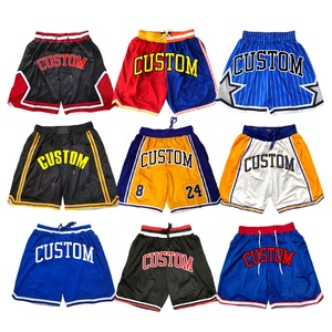 Pantalones Cortos de Baloncesto Sublimados Personalizados para Hombre, de Secado Rápido, Tejido de Malla, Pierna Ancha, con Logotipo de Equipo Personalizado, Venta al por Mayor OEM/ODM - Product Image 1