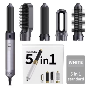 Secador de Pelo Eléctrico 5 en 1 con Motor de CA de 1000 W, Calentador PTC LED, Boquilla Concentradora, Estilizador Iónico para Rizar y Alisar el Cabello de Mujer - Product Image 2