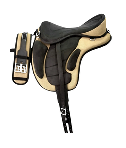 Sillín de caballo sin árboles sintético de calidad superior Sillín de carrera de montaje completo - Product Image 2