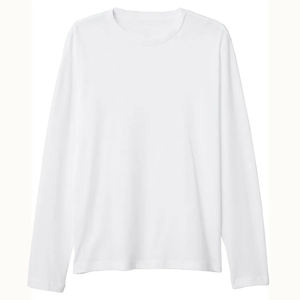 เสื้อเชิ้ตแขนยาวลำลองสำหรับผู้ชายผ้าฝ้าย100% สีล้วนทำตามสั่งดีไซน์แบบริงเกอร์ - Product Image 1