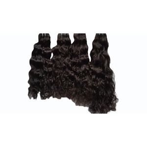 Extensiones de Cabello Humano Virgen Indio Rizado Profundo, 24-28 Pulgadas, Sin Enredos, Ondulado Natural, Negro Natural, 100g, Doble Trama a Máquina - Product Image 4