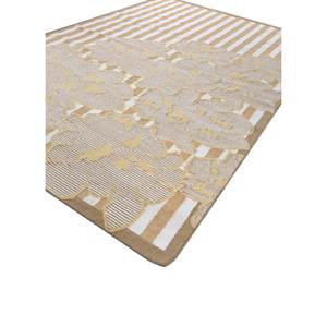 พรมขนสัตว์ทอลายทางแบบแบน Alhambra Ivory ลายทาง ซักได้ ใช้ในบ้าน-ADWP-13065 - Product Image 2