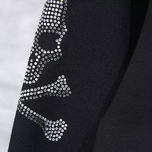 Personnalisé Nouveau Élégant Strass À Capuche Hiver Hommes Strass À Capuche Full Zip Us Thermique Hoodies 100% Coton - Product Image 3