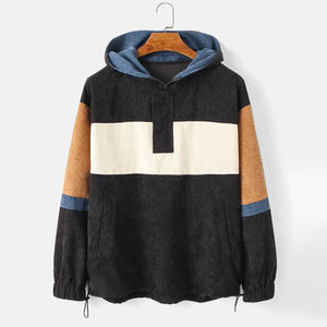 Sweat à capuche unisexe à manches longues 100% coton, léger, streetwear avec logo personnalisé, design vierge, motif imprimé, hiver - Product Image 1