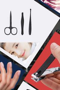 Haut de gamme 9 pièces Portable manucure pédicure ensemble anti-éclaboussures en acier inoxydable coupe-ongles bricolage orteil soin des ongles outil de beauté boîte de pied - Product Image 2