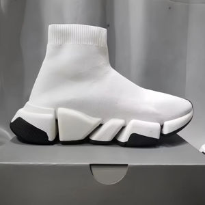 Chaussures décontractées de luxe 2.0 de haute qualité pour hommes, baskets tendance à semelle épaisse et coussinée, chaussures chaussettes respirantes pour hommes, chaussures de course - Product Image 2